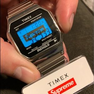 Supreme Timex Silver Watch